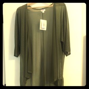 LuLaRoe Lindsay (cartigan) olive green S